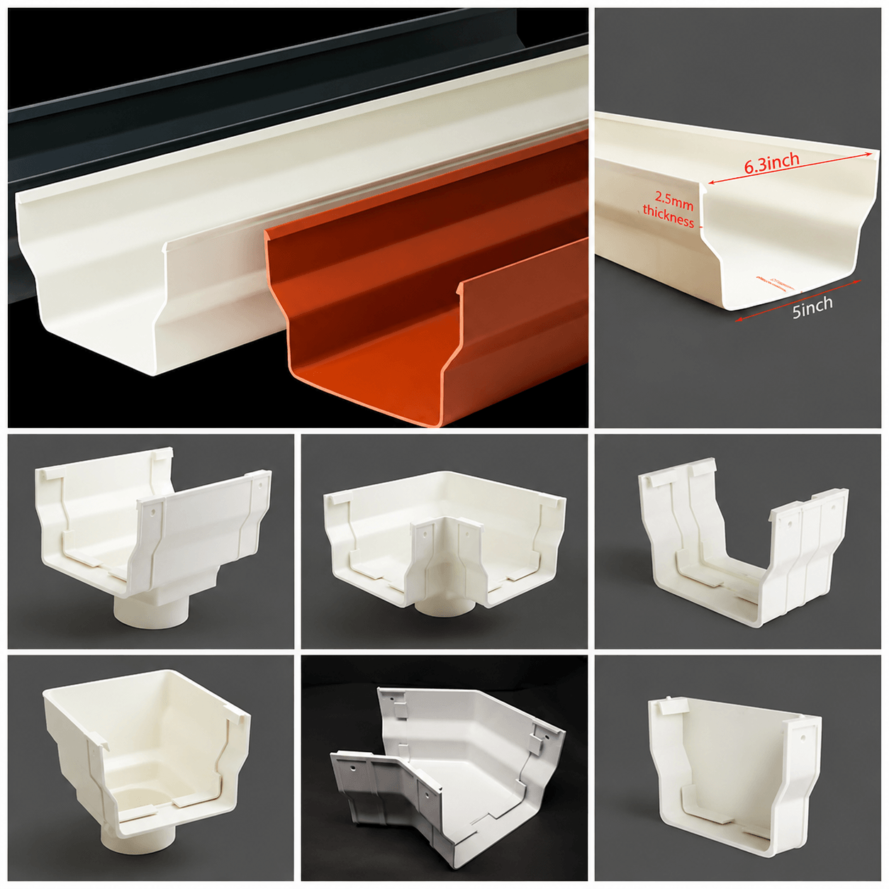 UPVC Gutter & Accessories — Velzon materials