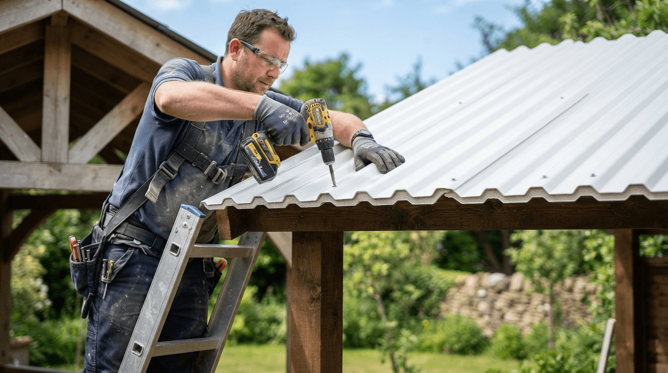 UPVC 3 Layer UV Coated Plastic Roofing Sheet