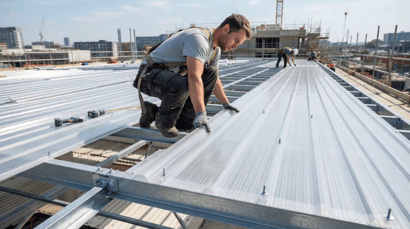 UPVC 3 Layer UV Coated Plastic Roofing Sheet